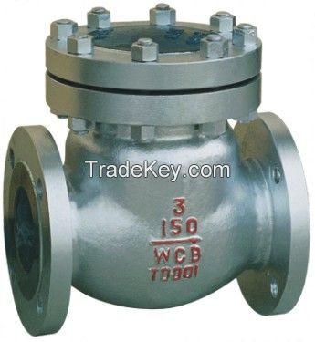 Cast steel swing check valve