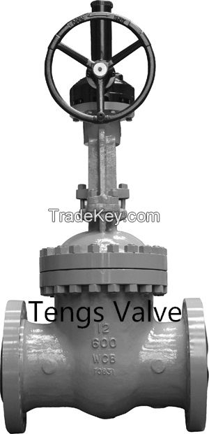 Api industrial cast steel flange ends wedge gate valve