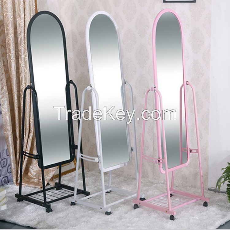 Metal Framed Decorative Dressing Mirror Floor Standing Mirror