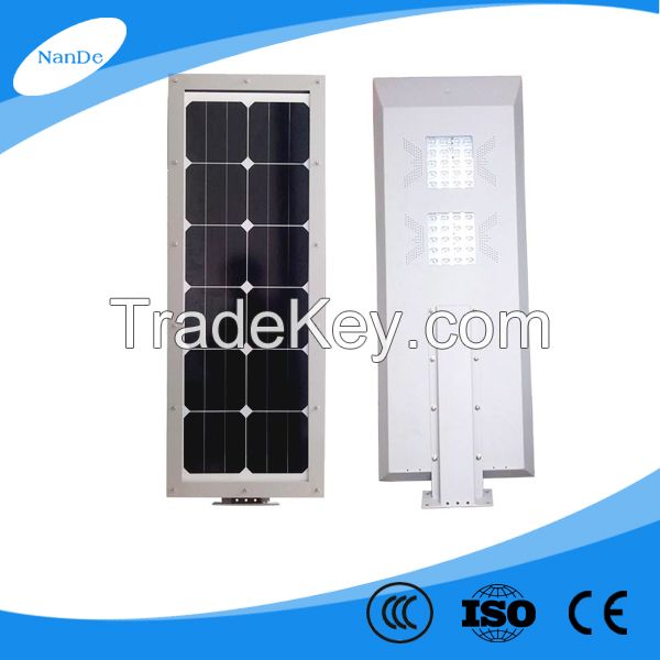 2016 Nande Hot sale 10-60W all in one solar street light