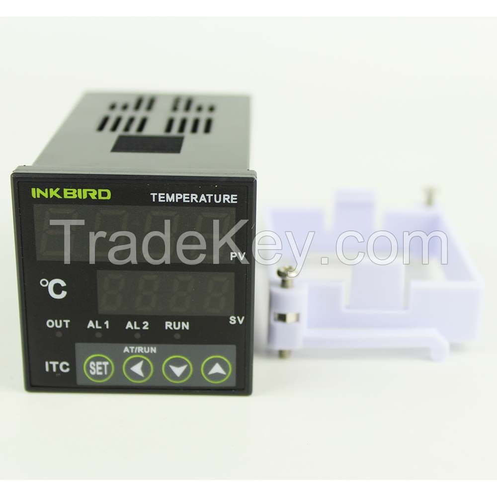 Inkbird PID Temperature Controller with Relay &amp; SSR Voltage Output 12-24V DIN 1/16 ITC-100VL