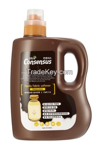 Consensus Family Fabric softener Concentrated, 3.3L Bottle, Made in Korea