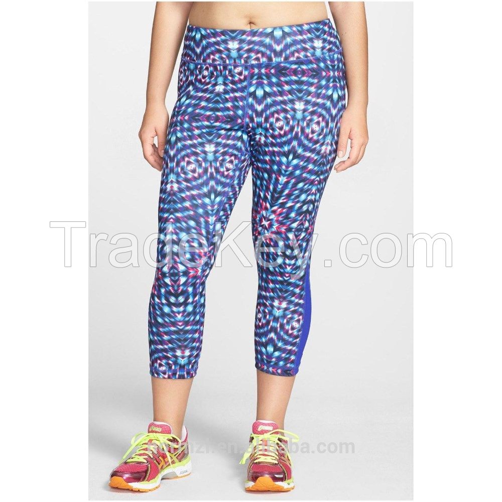 2015 women sportswear high quality sublimation yoga pants wholesale
