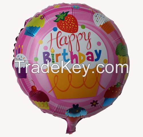 happy birthday foil balloon