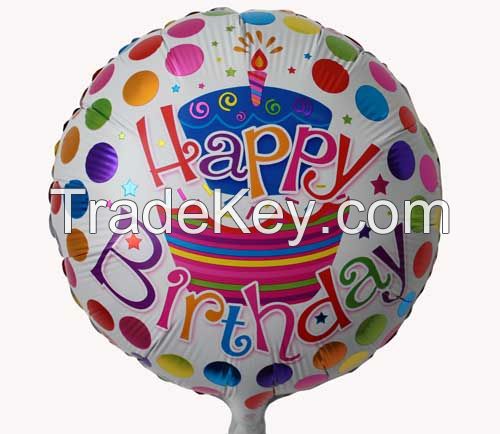 happy birthday foil balloon