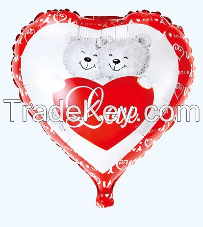 18" heart decoration balloon