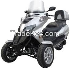 Sunny 150cc Three-Wheel Trike Scooter-Two Front Wheels!Free Trunk...