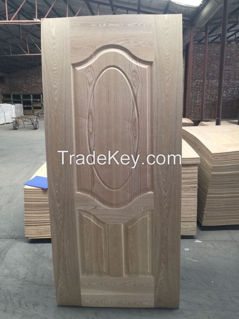 MDF&HDF moulded veneer/melamine door skin