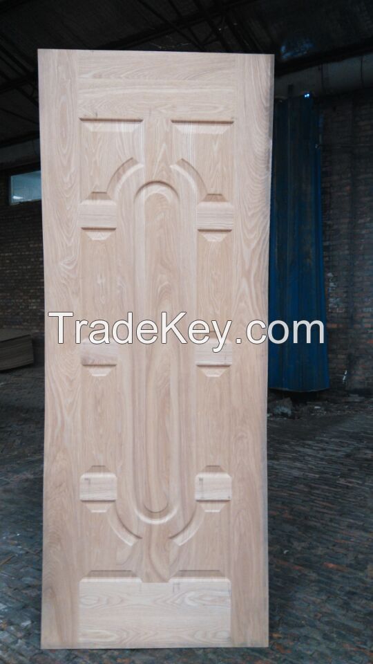 MDF&HDF moulded veneer/melamine door skin