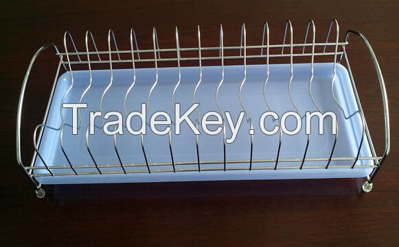 Kitchen Stainless Steel 2 Layered Dish Drainer