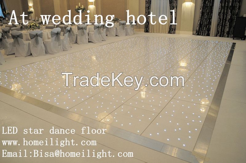 2015 Fashionable simple color led  dancing floor tile with remote