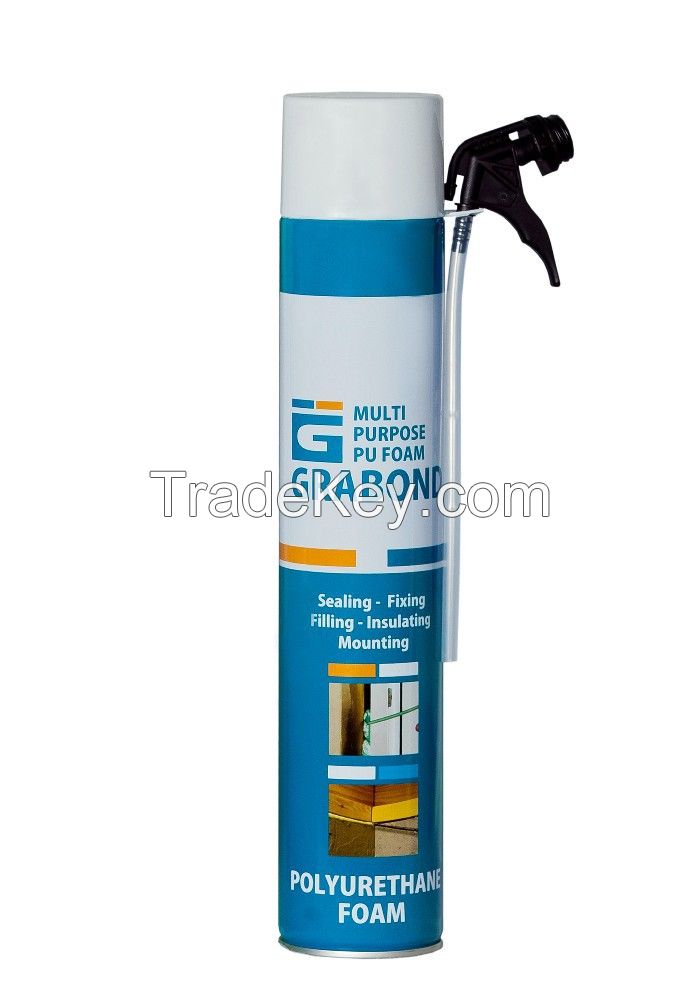 Polyurethane Multi Purpose PU Foam Spray Mounting Foam Glue 2021 Direct  Sale 750ml - China PU Foam, Fixing Foam Glue