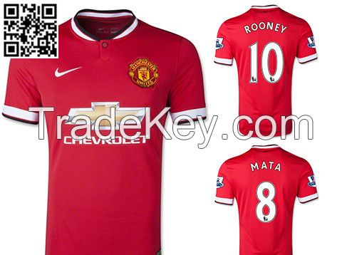 2015 Manchester United home Soccer Jerseys Thai Quality England survetement Football