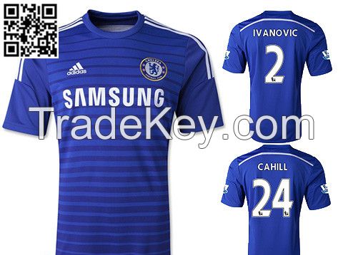 2014-15 Chelsea home Soccer Jerseys Thai Quality England survetement Football