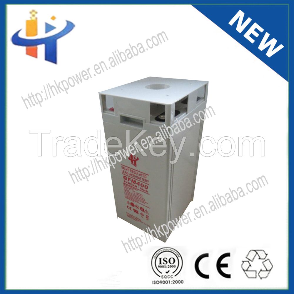 Five Star Good Discharge Ability 400ah sealed 2 volt lead acid battery