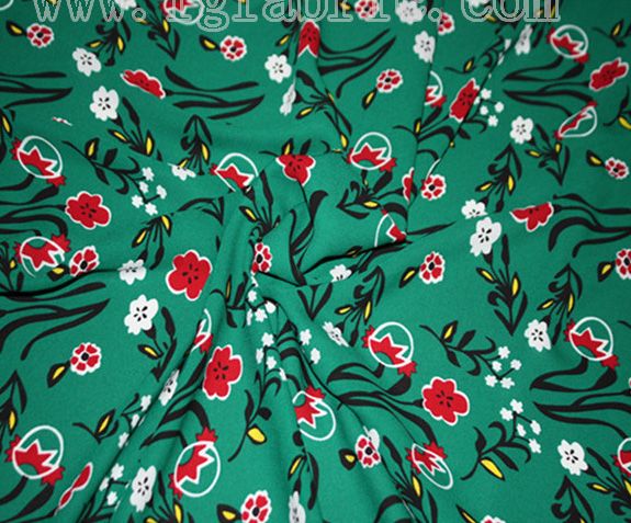 75D polyester printed fabric|high twist habijabi fabric for dress DF-021