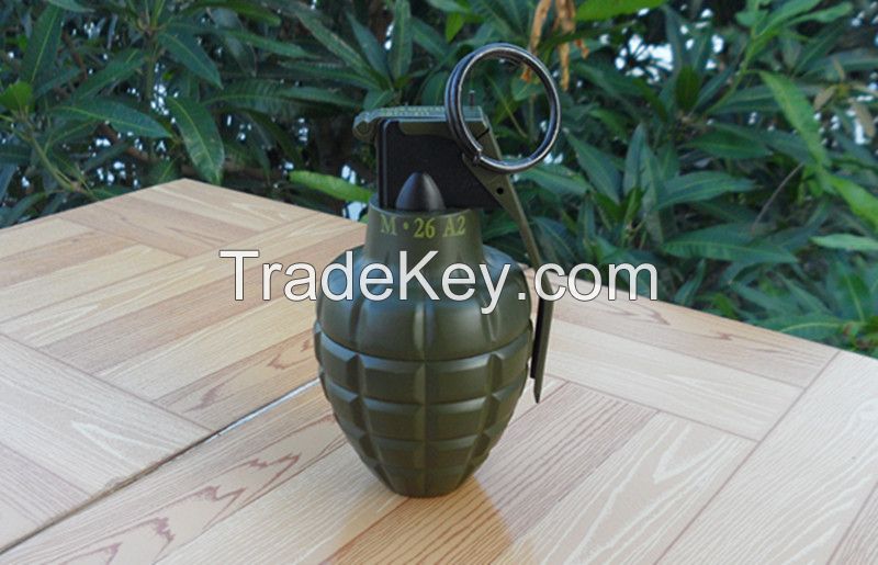2 in 1 DUMMY M26 M26A2 Smoke Grenade shape Ashtray Windproof lighter Dark GREEN