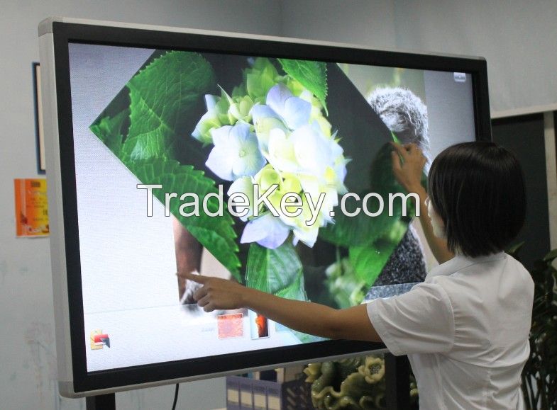 Low price all in one touch monitor muti touch infrared monitor for education, lecture, business meeting