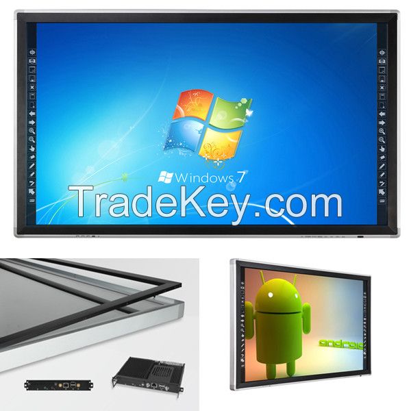 factory price 84 inch infrared touch screen monitor for education, lecture, business meeting