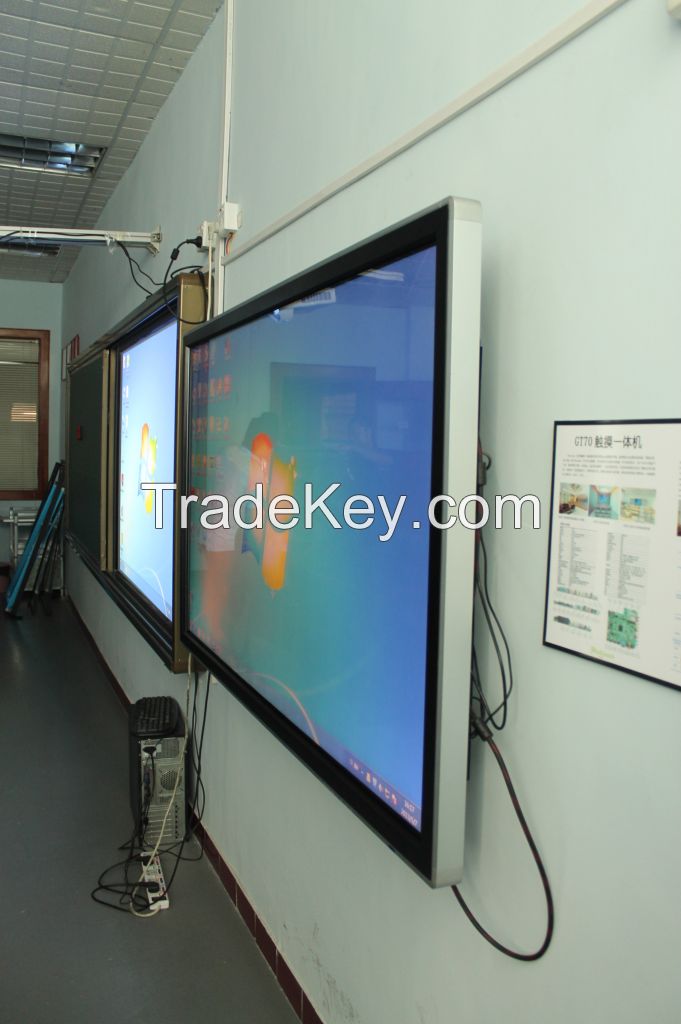 OEM service supported all one touch screen infrared monitor for education, lecture, business meeting
