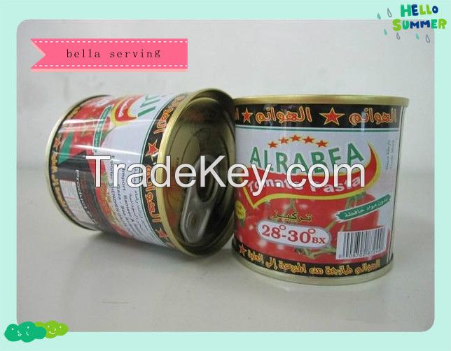 high quality canned tomato paste/tomato sauce/tomato ketchup xinjiang factory price