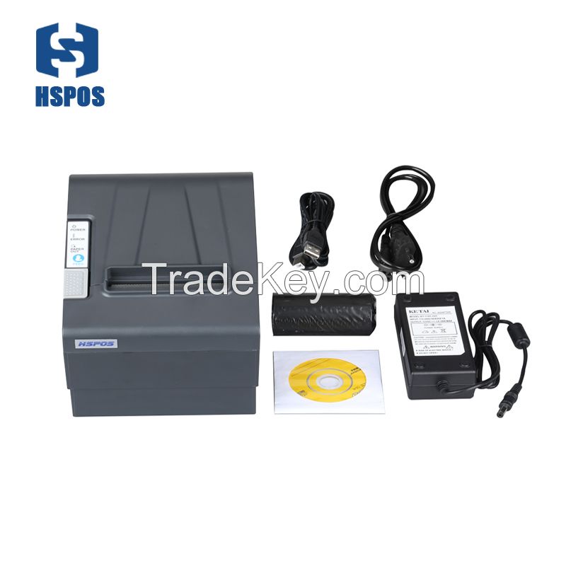 Wonderful wired 80mm desktop printer cutter high speed low cost standalone receipt printer support windows ubuntu system