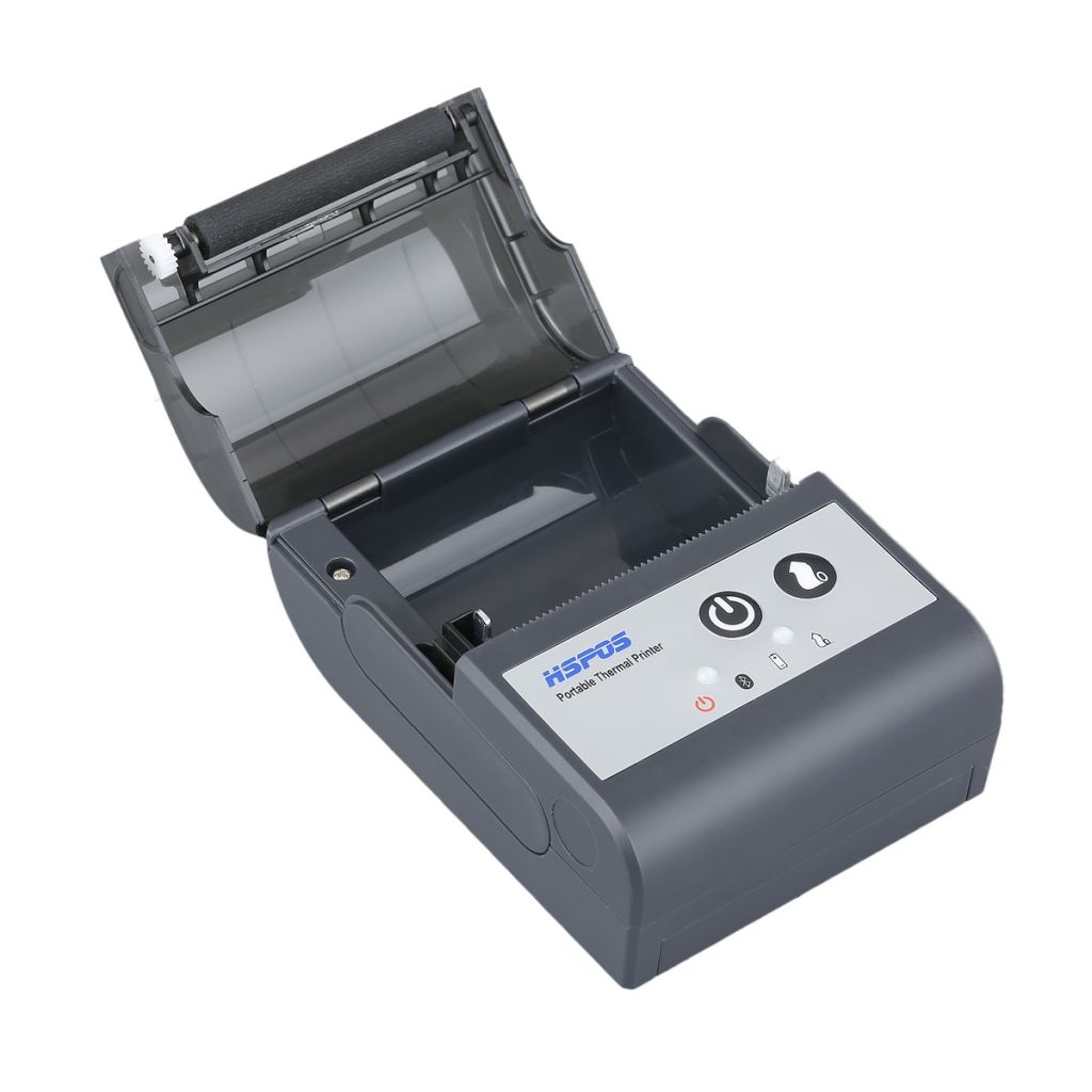 Mini 58mm thermal portable printer HS-591 usb bluetooth port support 1D and QR code printer with li-ion battery