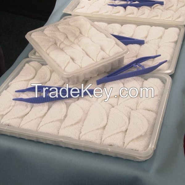 Airline Supplies Disposable Refreshing Towel In Tray