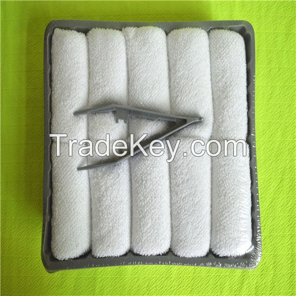 Disposable Airline Hot Towel  Plain Terry Cotton Towel