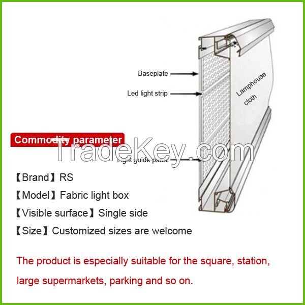 Cheapest advertising led display fabric light box