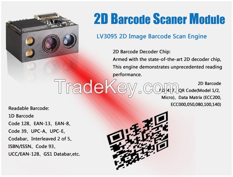 LV3095 small design could be embedded into tablet pc barcode scanner