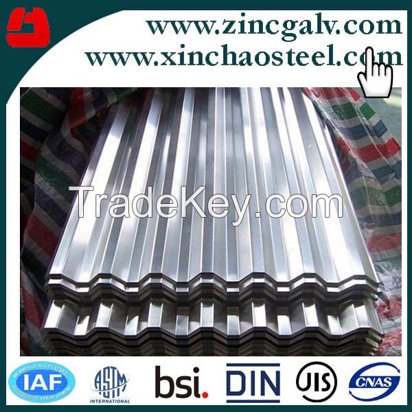 Color coated corrugated steel roofing sheets