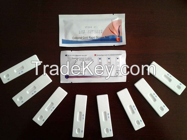 Medical IVD rapid diagnostic test kits FSH Menopause Test Card (INV-132)