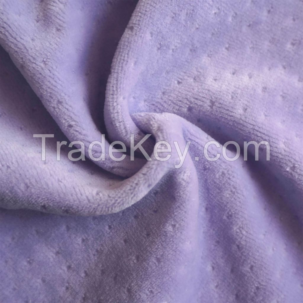 Best Quality Wholesale/Mix Order Fabric Solid Color Dobby Velvet for Home/Garment Textile(Multiple Color Options)