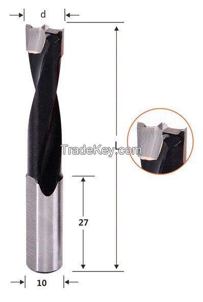 Wood drill bit 10mm Diameter Large Wood Boring Bits Alloy Drill Bit (T