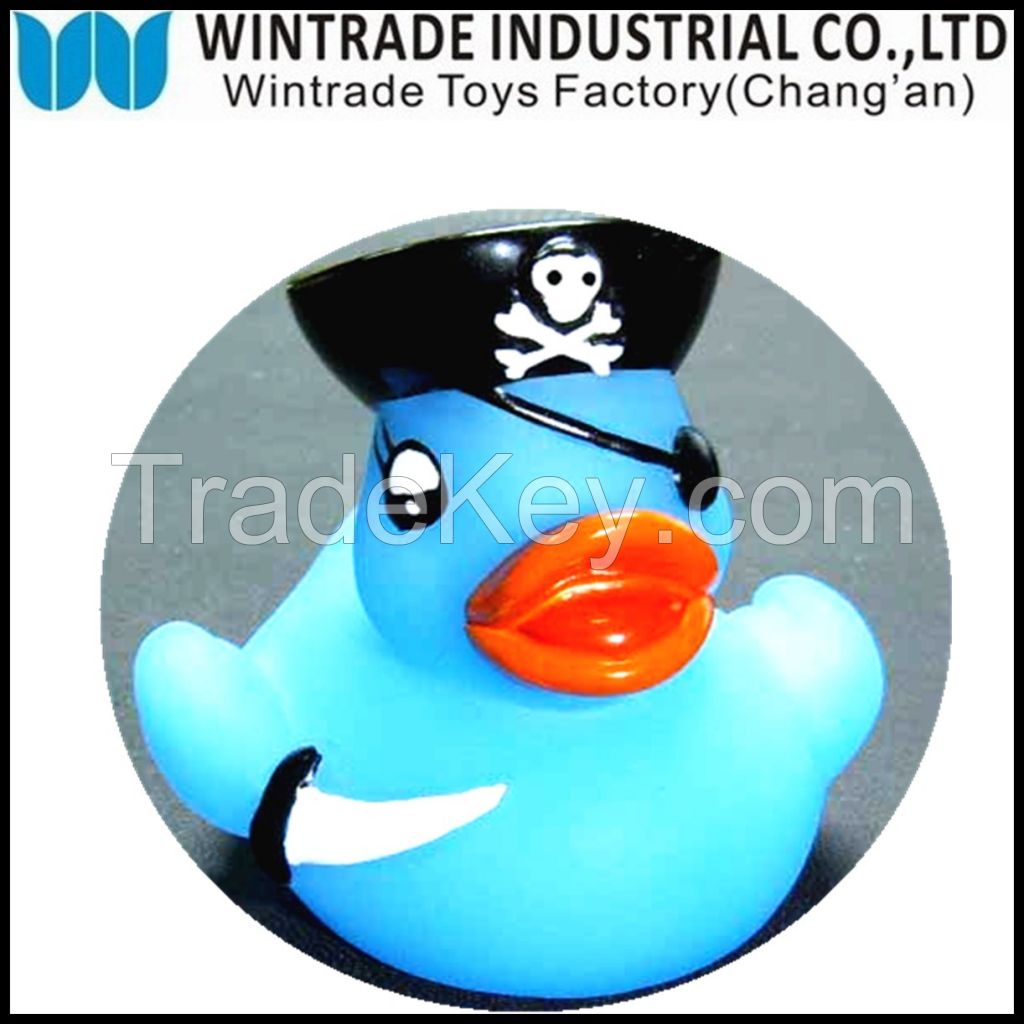 LED floating rubber bath duck toy