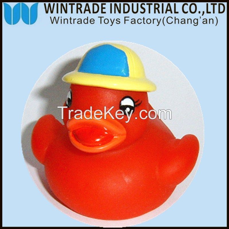 LED floating rubber bath duck toy