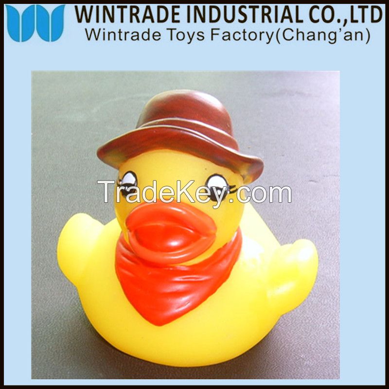 LED floating rubber bath duck toy