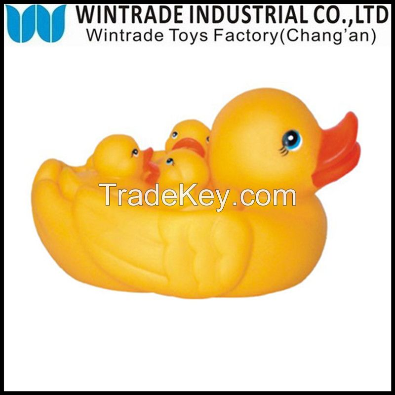 LED rubber flashing bath duck toy