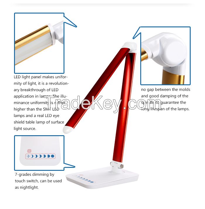 2015 Eye Protection foldable touch LED Table Lamp for children