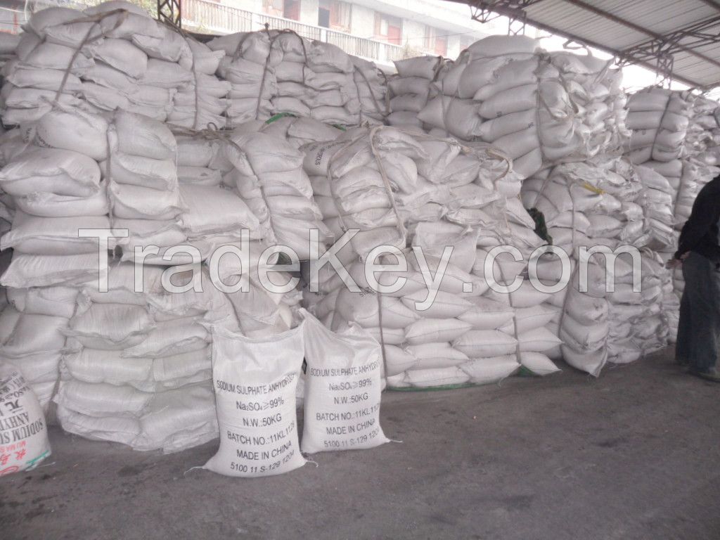 sodium sulphate anhydrous 99%min