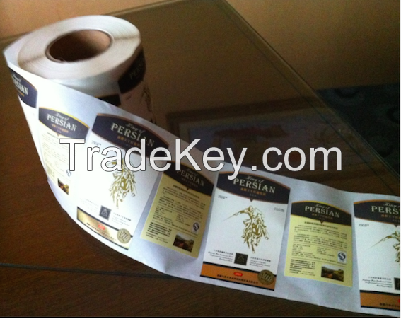 Full color print multilayer adhesive custom label roll for beauty product