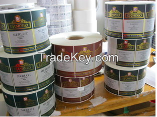Product Packaging non adhesive paper labels for Plastic Bottle