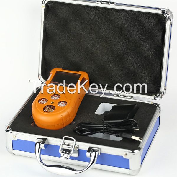 H2S O2 LEL CO four gas in one portable co gas leak detector alarm with sensor imported from Germany UK