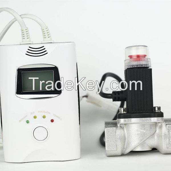 LCD screen display large backlit natural gas leak detector for home