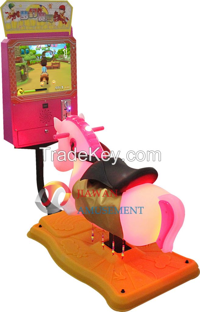 17"inch LCD Coin Operated Amusement horse kiddie ride for sale