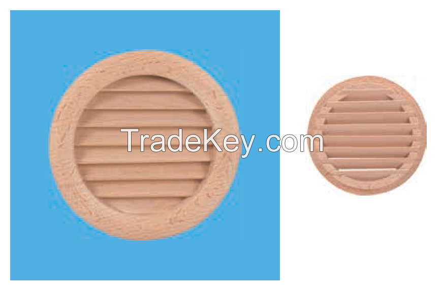 Wooden Circular Ventilation Grille