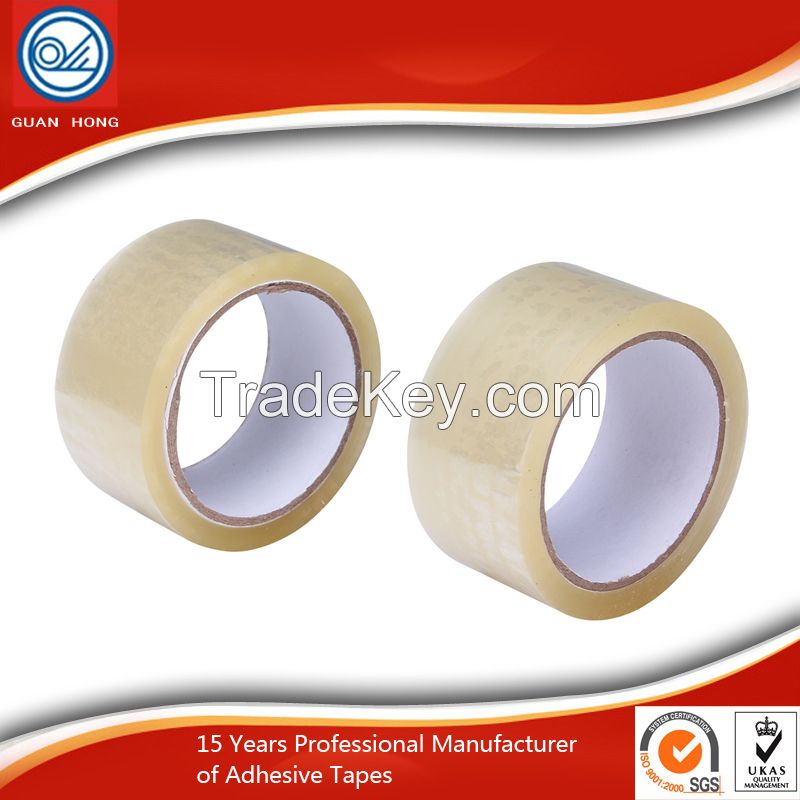 Single Sided Transparent BOPP Packaging Tape Tensile Strength With SGS ROHS