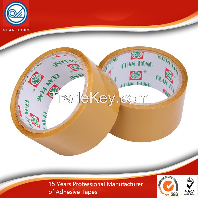 Single Sided Transparent BOPP Packaging Tape Tensile Strength With SGS ROHS
