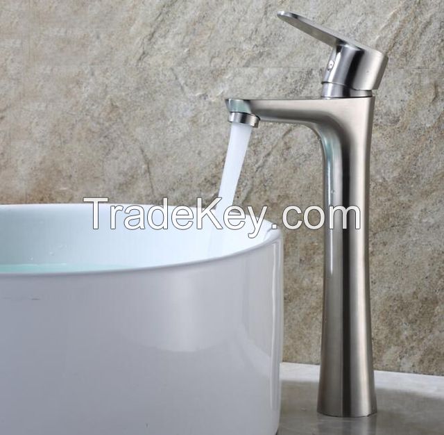 SUS304 stainless steel faucet -brush - basin faucet china manufacturer